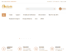 Tablet Screenshot of caffebonelli.com